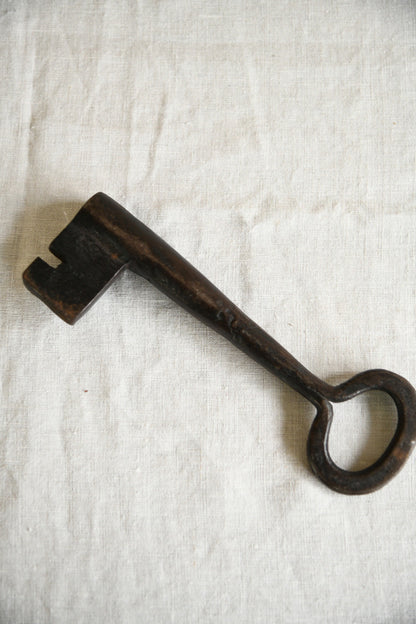 Antique Hand Forged Iron Door Key
