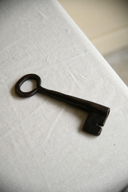 Antique Hand Forged Iron Door Key