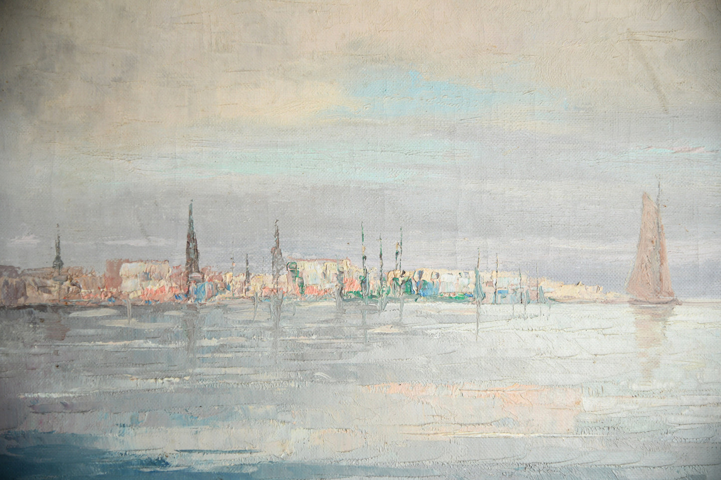 Franz Ambrasath Marine Oil Painting