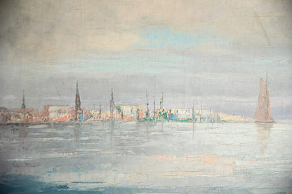 Franz Ambrasath Marine Oil Painting