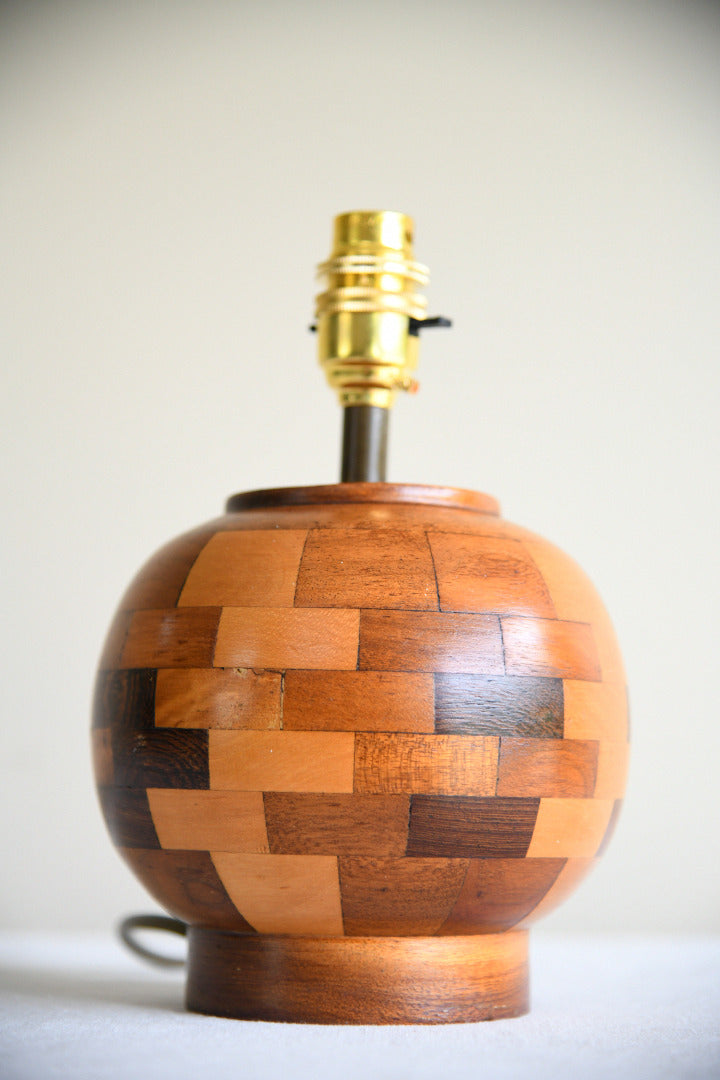 Vintage Cambridge Ware Wooden Table Lamp