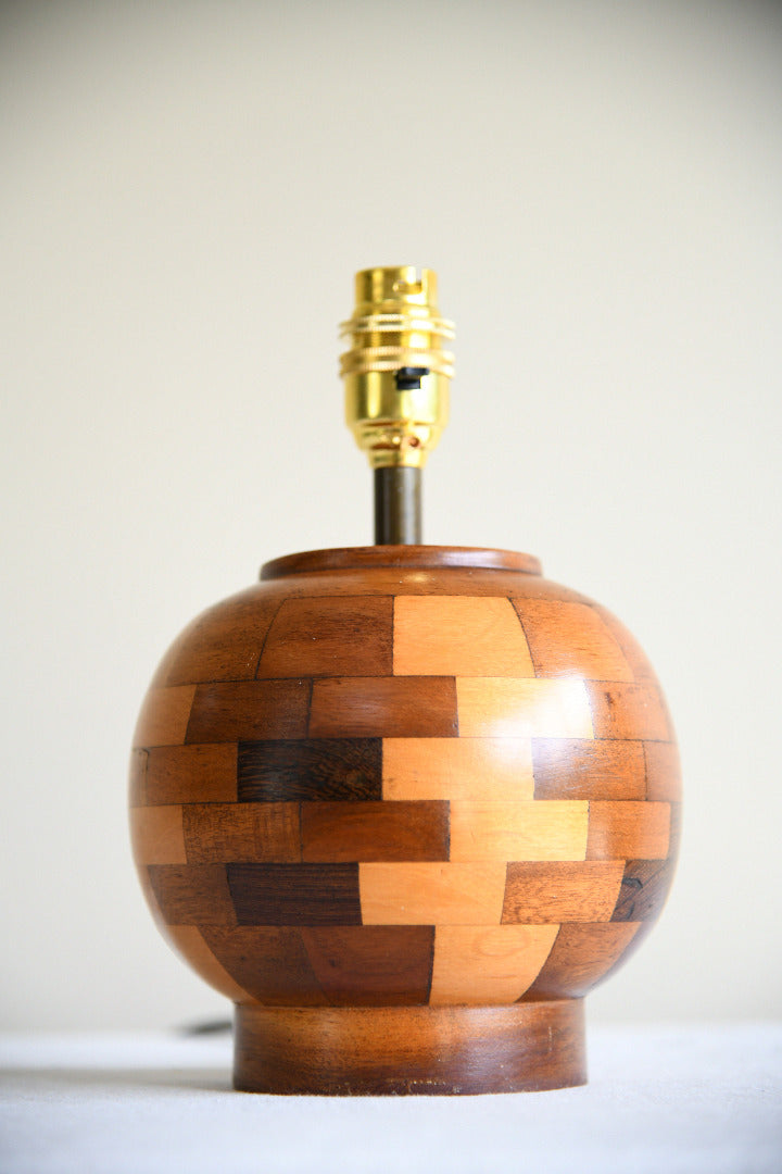 Vintage Cambridge Ware Wooden Table Lamp