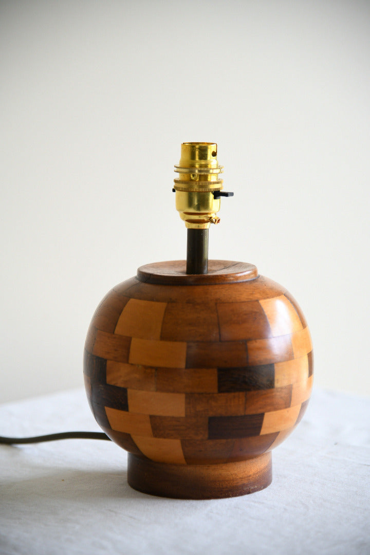 Vintage Cambridge Ware Wooden Table Lamp