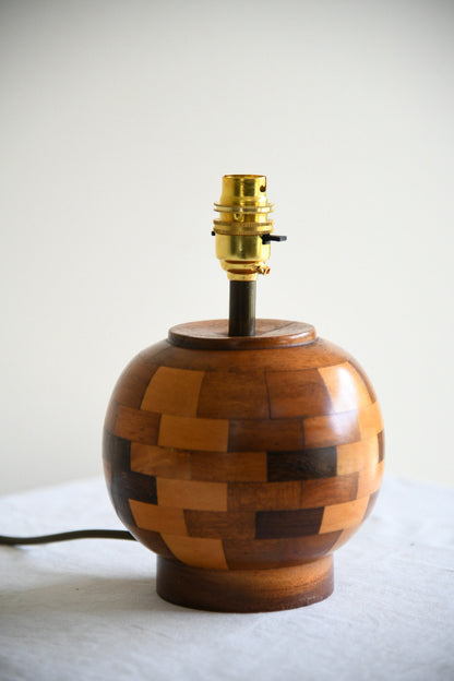 Vintage Cambridge Ware Wooden Table Lamp