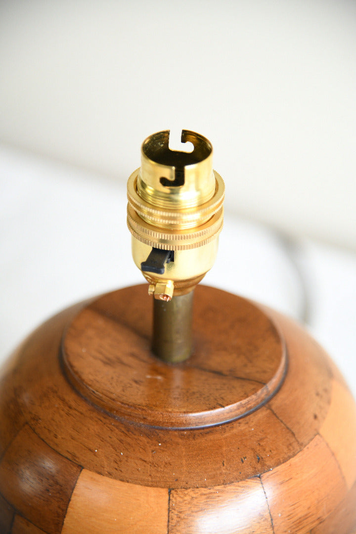 Vintage Cambridge Ware Wooden Table Lamp