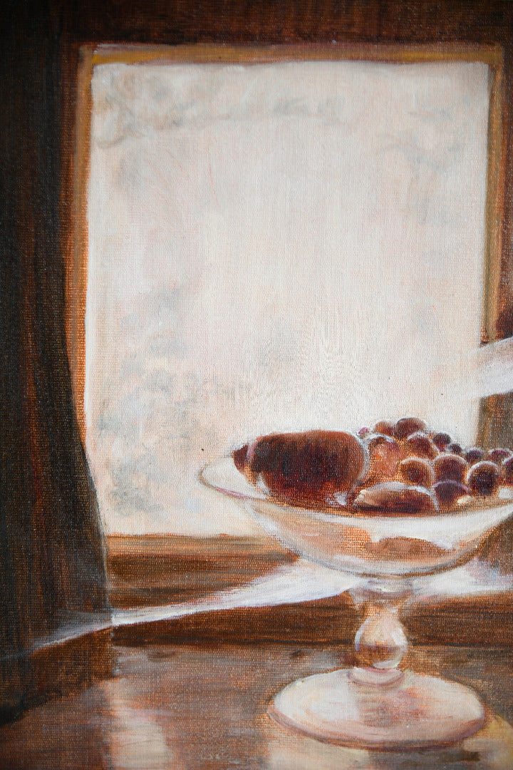 Anne Brown Still Life with Glass Compote Painting