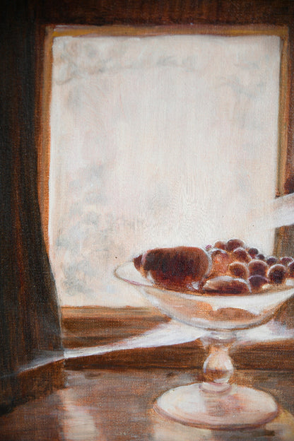 Anne Brown Still Life with Glass Compote Painting