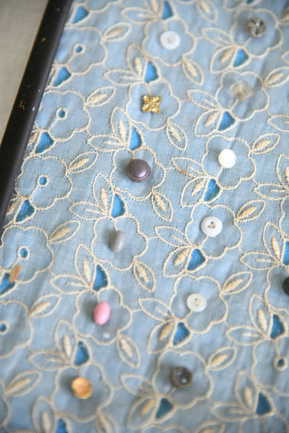 Framed Collection of Antique and Vintage Buttons