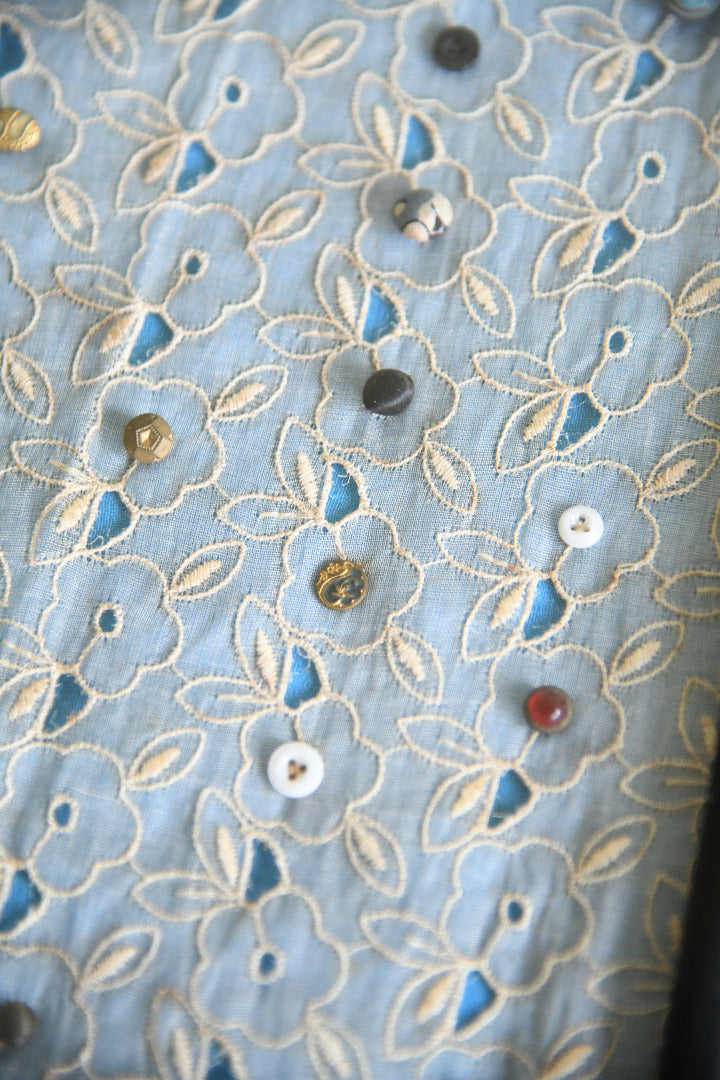 Framed Collection of Antique and Vintage Buttons