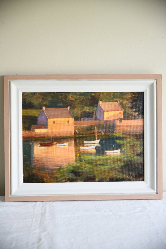 Anne Brown Evening Light Le Conquet Oil Painting
