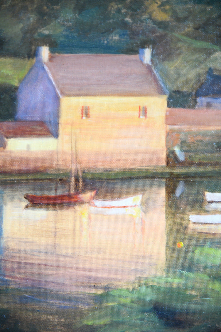 Anne Brown Evening Light Le Conquet Oil Painting