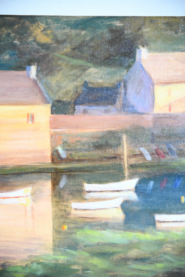 Anne Brown Evening Light Le Conquet Oil Painting