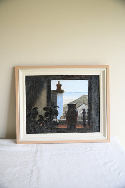 Anne Brown St Ives Window Still Life Oil Painting