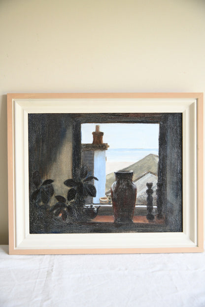 Anne Brown St Ives Window Still Life Oil Painting