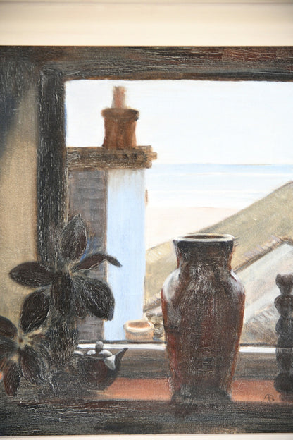 Anne Brown St Ives Window Still Life Oil Painting