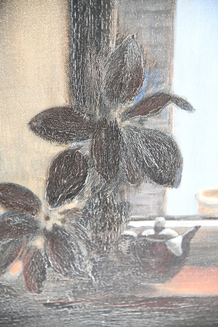 Anne Brown St Ives Window Still Life Oil Painting