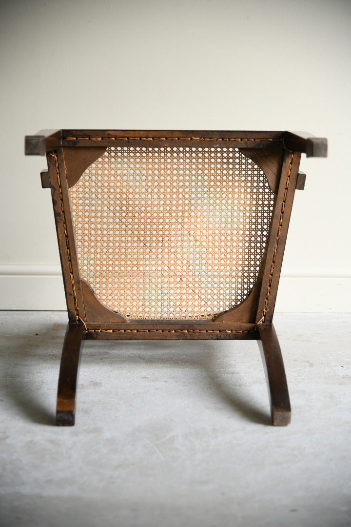 Antique Regency Style Stained Beech Caned Chair