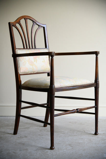 Antique Edwardian Upholstered Armchair