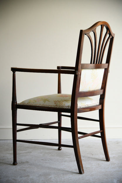 Antique Edwardian Upholstered Armchair