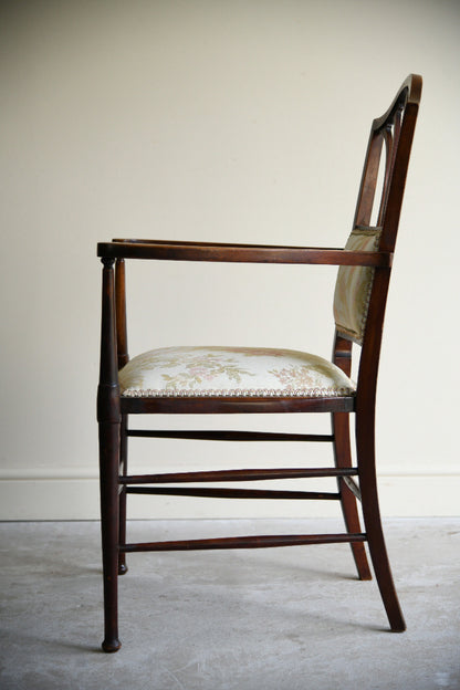 Antique Edwardian Upholstered Armchair