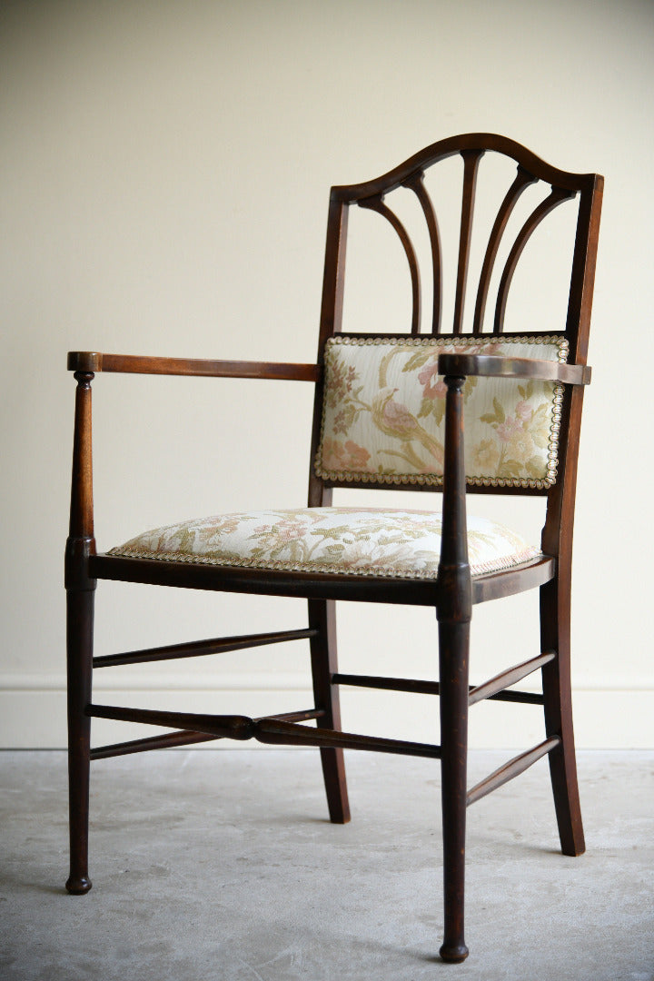 Antique Edwardian Upholstered Armchair