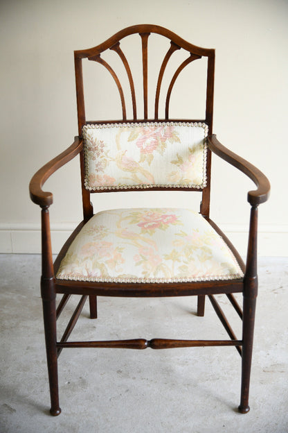 Antique Edwardian Upholstered Armchair