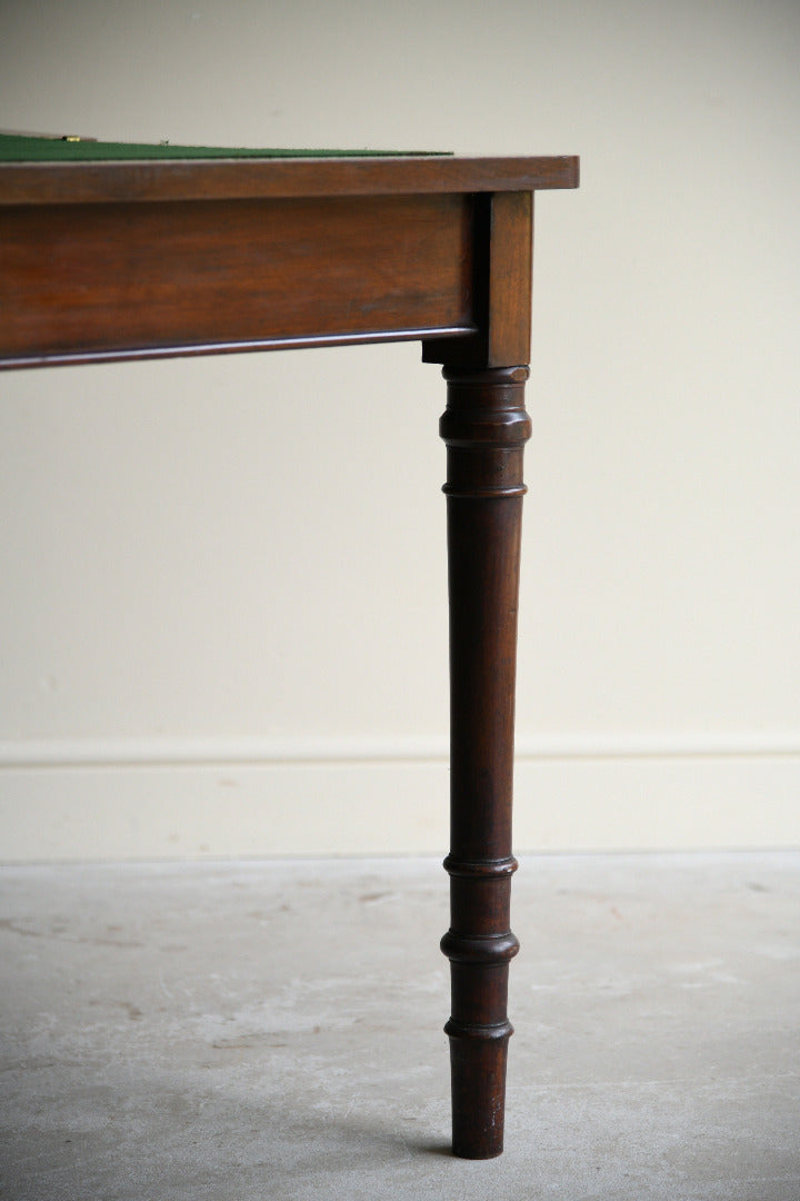19th Century Mahogany Fold Over Games Table