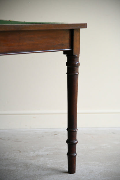 19th Century Mahogany Fold Over Games Table