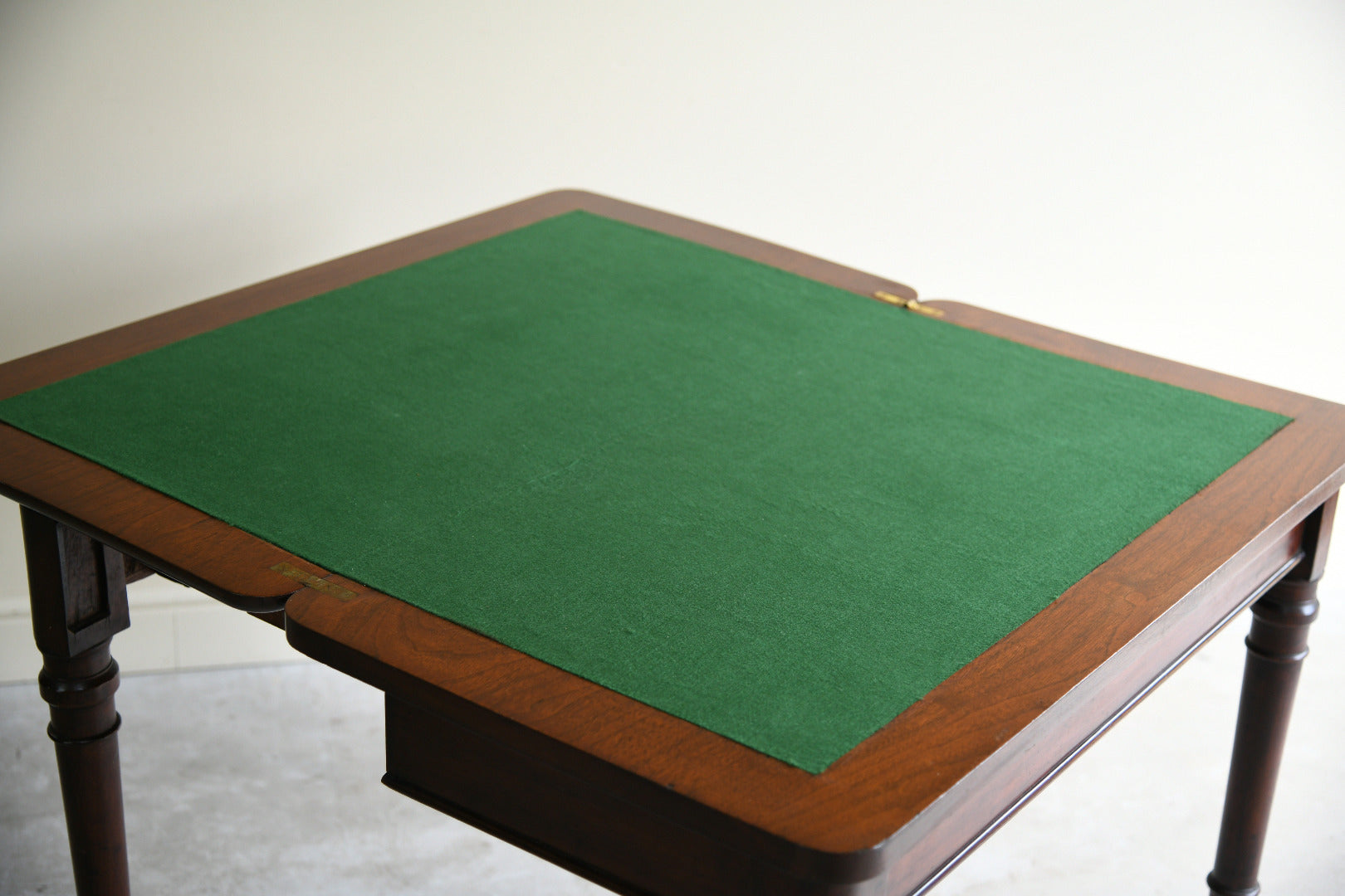19th Century Mahogany Fold Over Games Table – Kernow Furniture