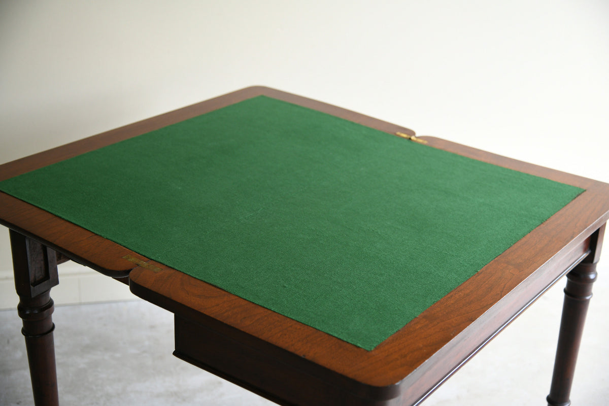19th Century Mahogany Fold Over Games Table