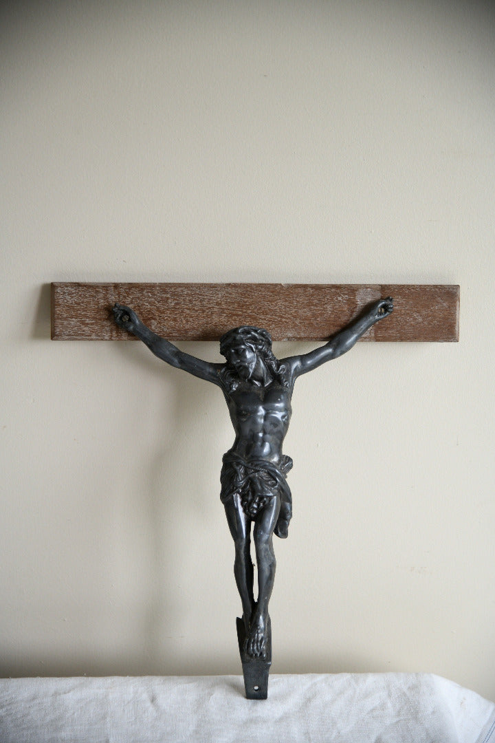 Antique Patinated Metal Corpus of Christ