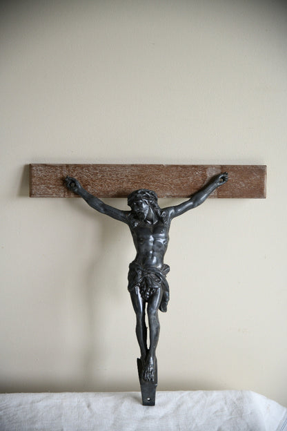 Antique Patinated Metal Corpus of Christ