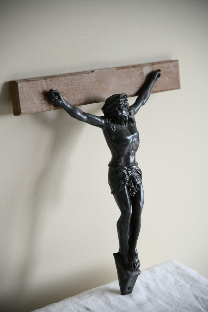 Antique Patinated Metal Corpus of Christ