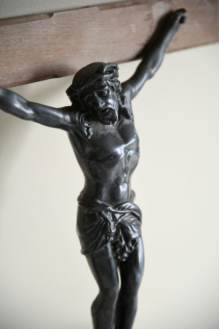 Antique Patinated Metal Corpus of Christ