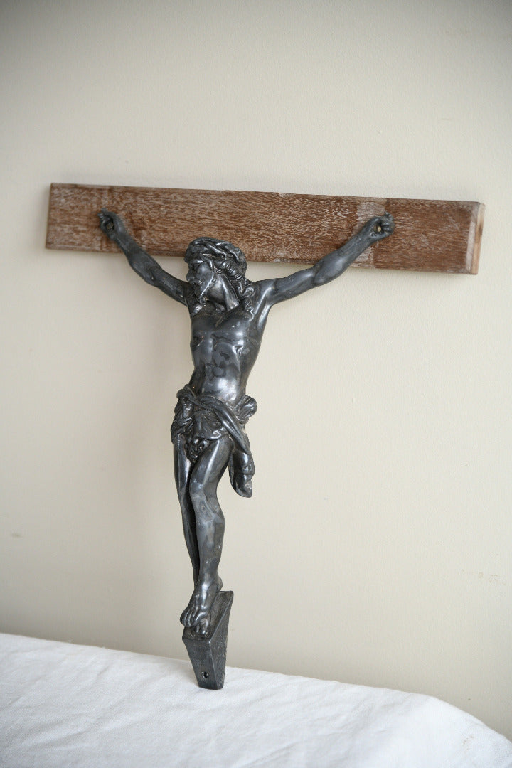 Antique Patinated Metal Corpus of Christ