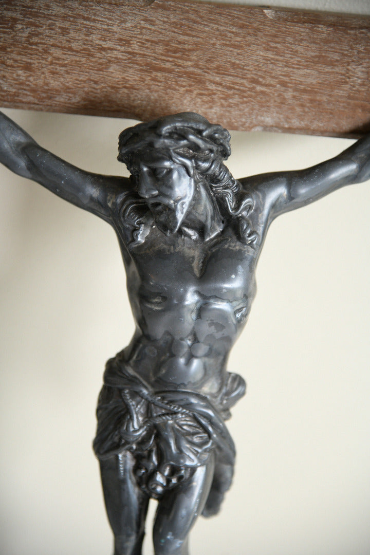 Antique Patinated Metal Corpus of Christ