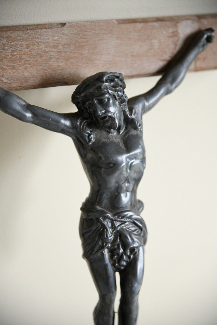 Antique Patinated Metal Corpus of Christ