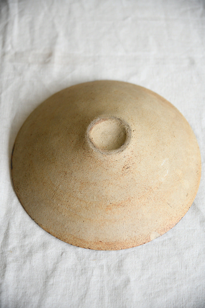 Vintage Studio Pottery Bowl with Abstract Glaze