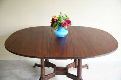 Early 19th Century Mahogany Drop Leaf Dining Table