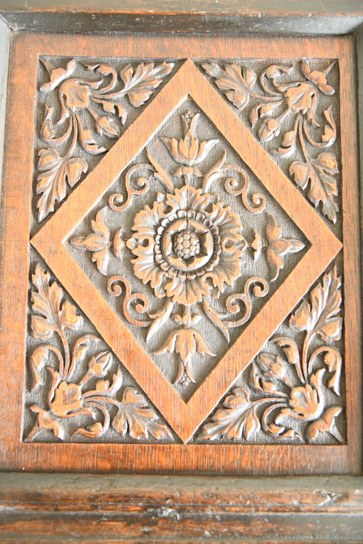 17th Century Carved & Initialled Oak Coffer