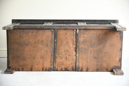 17th Century Carved & Initialled Oak Coffer