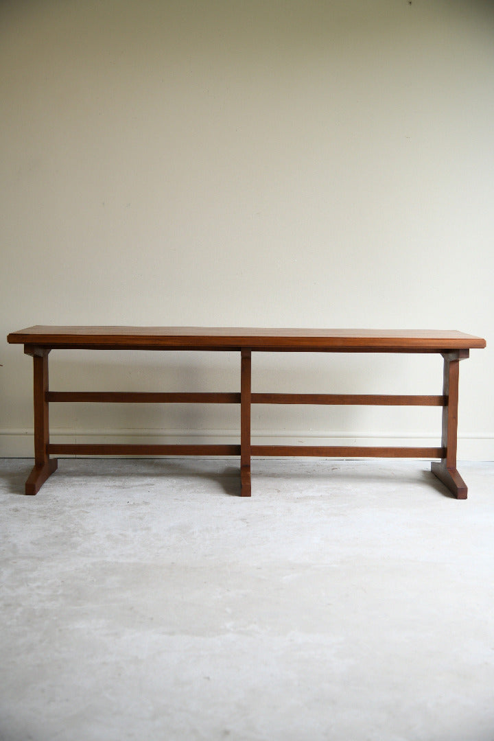 Mid Century Sapele Long Occasional Side Table