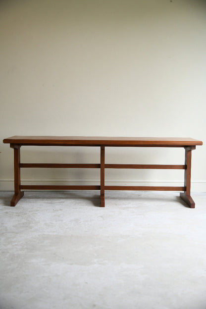 Mid Century Sapele Long Occasional Side Table