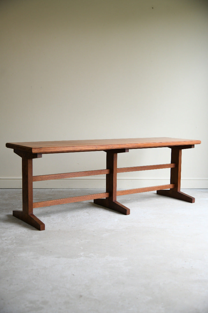 Mid Century Sapele Long Occasional Side Table