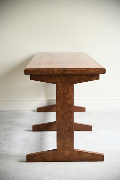 Mid Century Sapele Long Occasional Side Table