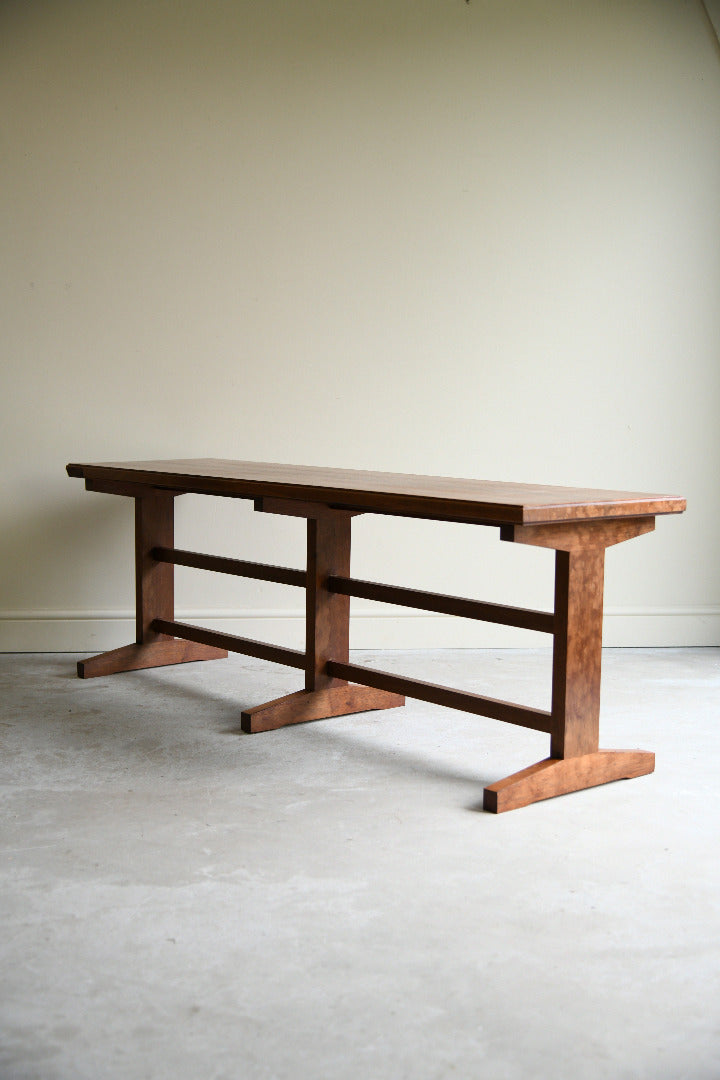 Mid Century Sapele Long Occasional Side Table