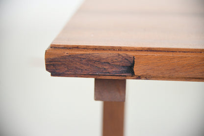 Mid Century Sapele Long Occasional Side Table