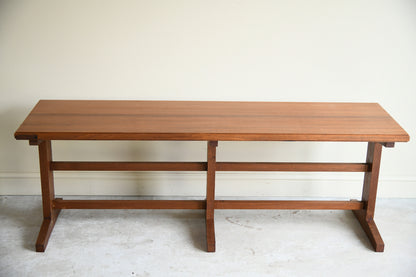 Mid Century Sapele Long Occasional Side Table
