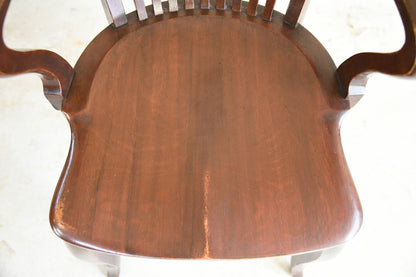 Mid 20th Century Stained Beech Desk Chair