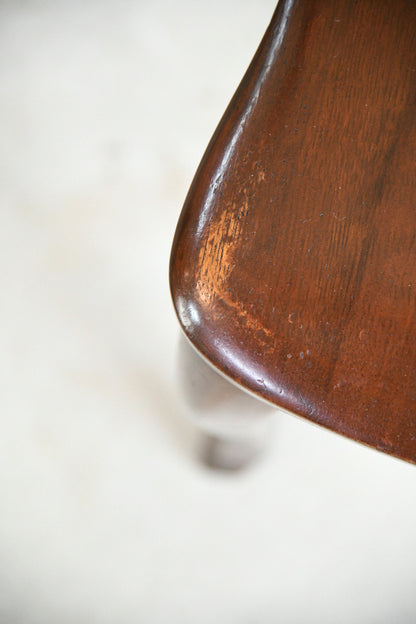 Mid 20th Century Stained Beech Desk Chair